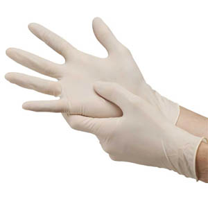 cypress plus latex exam gloves